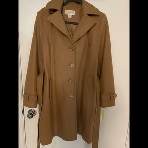 Michael Kors  Camel Wool Coat with hood